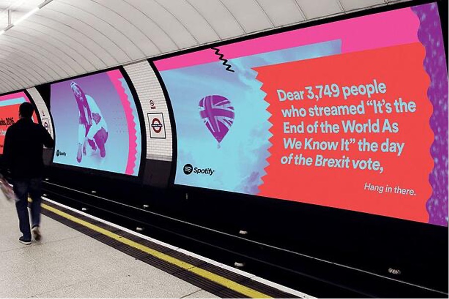 Hallway advertisements