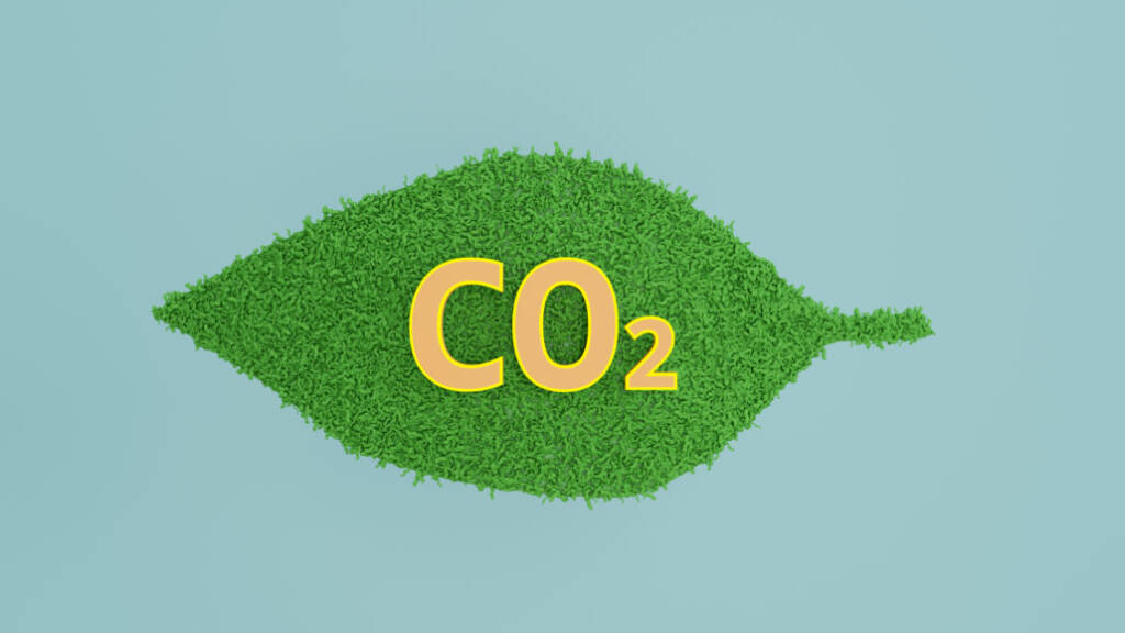CO2 climate 3d concept