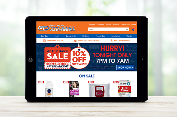 Media Merchants Good Price Pharmacy After Dark Sale Content Banners tablet